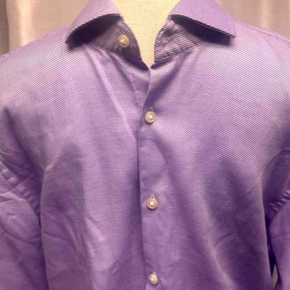 Men’s Boss Sharp Fit size 17 34/35 Purple dress shirt - Picture 1 of 4